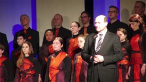 Župan Franci Rokavec med govorom